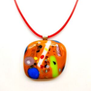Dichroic Glass Fused Glass Necklace